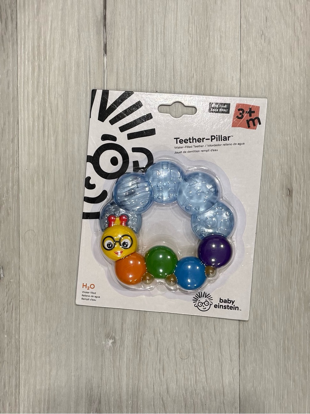 Free* ⬇️ Baby Einstein Teether-Pillar Ring Teether - Blue & Multicolor